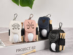 Personalized Golf Ball Bag, Mini Golf Ball Holder, Leather Golf Ball Bag, Stylish Pouch for Golf Balls, Tees Holder, Great Golf Gifts