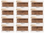 Personalized Wood Double Ring Box: Rustic Wedding Proposal