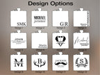 Personalized Flask For Men, Customized Engraved Groomsman And Best Man Gift, Wedding Flask For Groom, Dad, Boyfriend, And Husband, Unique Groomsman Proposal Gift For Bachelor Party, Monogrammed Flask Gift Set, Father's Day Gift