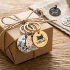 Personalized Stainless Steel Dog Tag, Laser Engraved Pet ID