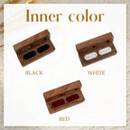 Personalized Wood Double Ring Box: Rustic Wedding Proposal