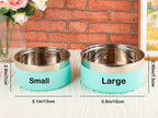 Engraved Stainless Steel Pet Bowl: Custom Insulated Dog & Cat Food and Water Bowl