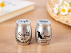 Engraved Pet Cremation Urn: Stainless Steel Mini Ashes Memorial
