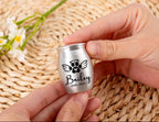Personalized Mini Cremation Urn: Engraved Stainless Steel Ashes Keepsake