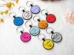 Personalized Silent Silicone Dog Tag: Engraved Pet ID, Custom Text