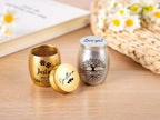 Personalized Tree of Life Mini Cremation Urn: Stainless Steel Memorial
