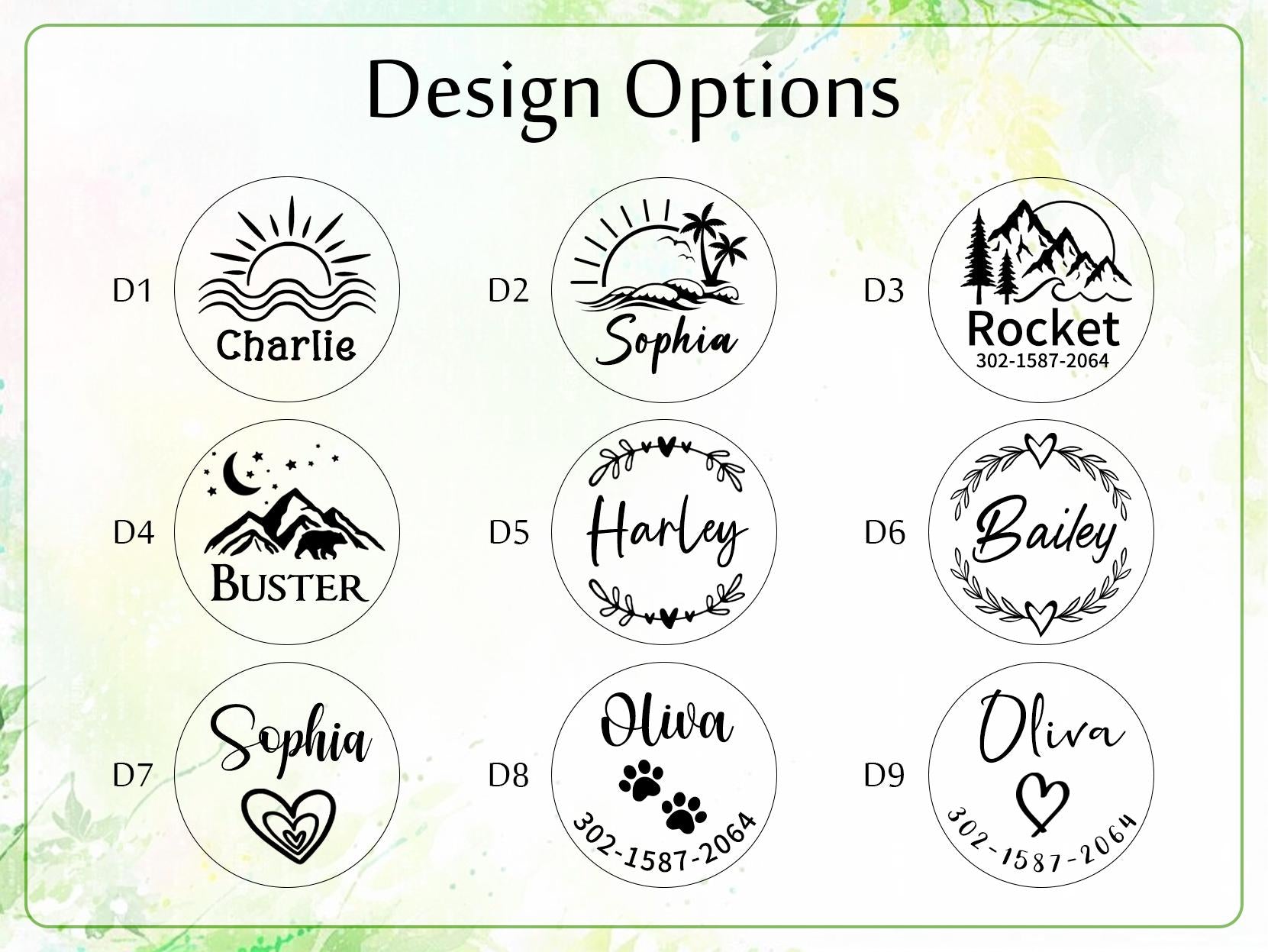 Personalized Silent Silicone Dog Tag: Engraved Pet ID, Custom Text