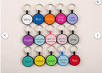 Personalized Silent Silicone Dog Tag: Engraved Pet ID, Custom Text