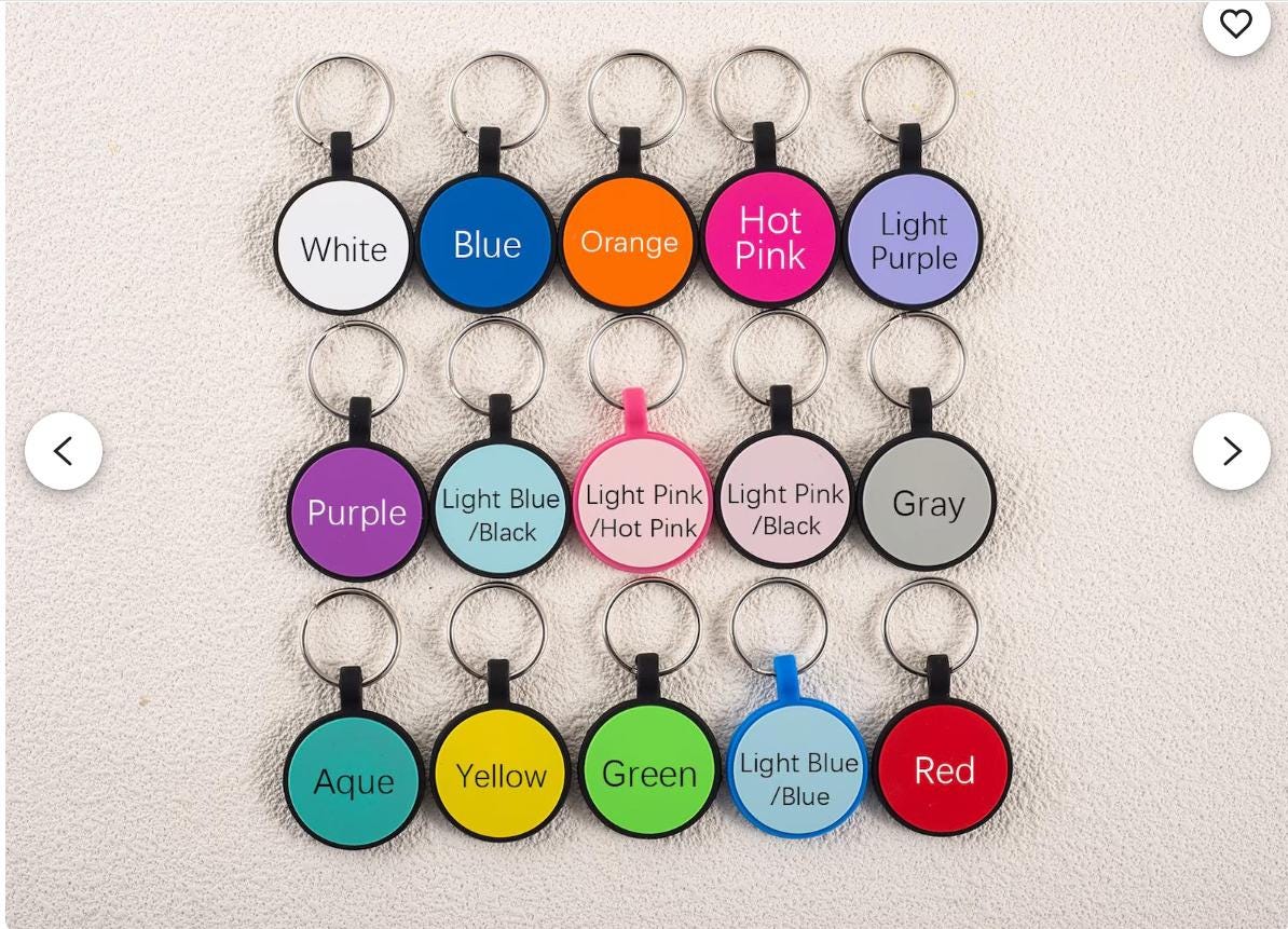 Personalized Silent Silicone Dog Tag: Engraved Pet ID, Custom Text