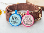 Personalized Silent Silicone Dog Tag: Engraved Pet ID, Custom Text