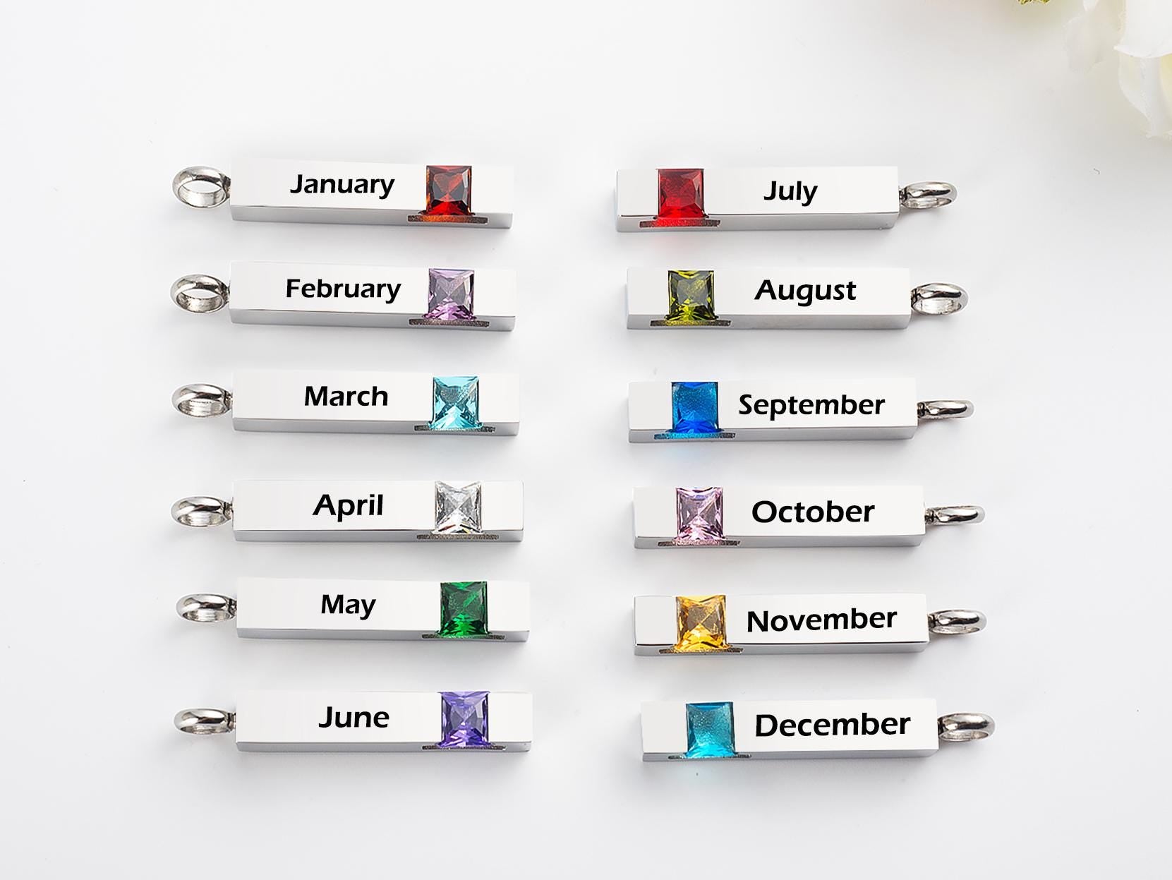 Personalized Cremation Urn Necklace – Stainless Steel Twisted Bar Memorial Pendant