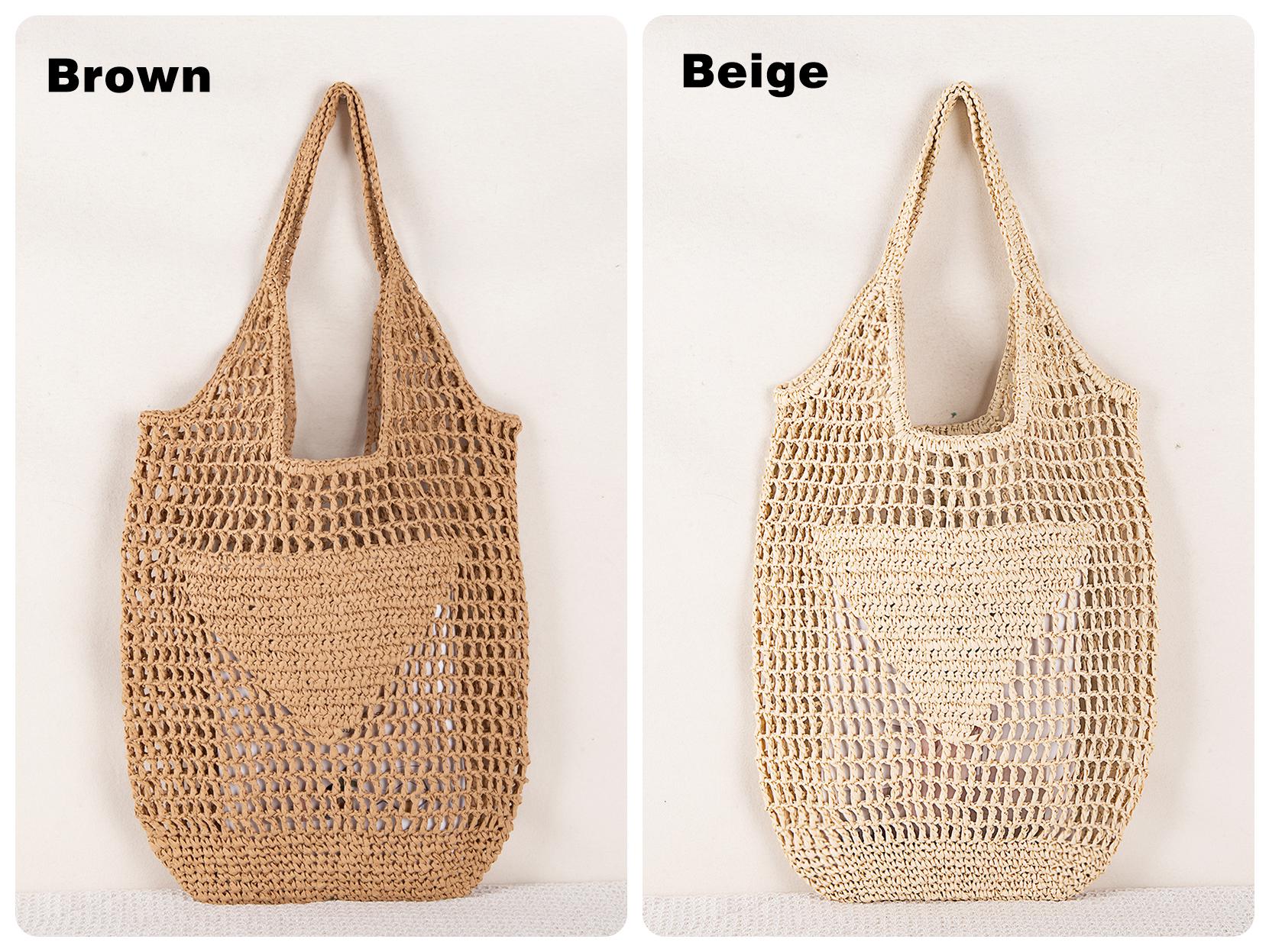 Personalized Raffia Beach Tote Bag, Hand-Woven Straw Bag, Embroidered Initials, Bridesmaid Gift