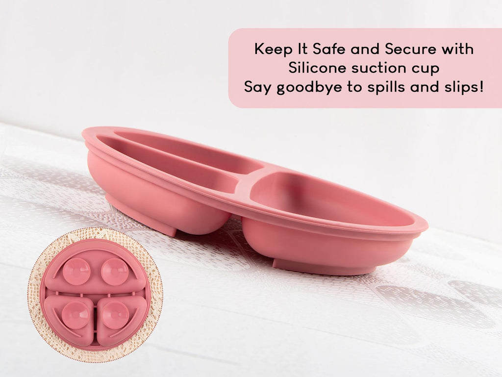 Custom Silicone Baby Weaning Set, Engraved Plate, Bib, Bowl, Fork, Spoon