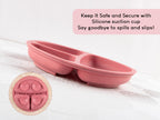 Custom Silicone Baby Weaning Set, Engraved Plate, Bib, Bowl, Fork, Spoon