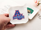Custom University College Logo Ring Dish, Personalized Graduation Gift for Her, Class of 2026 Graduation University Trinket Dish, Dorm Decor