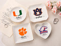 Custom University College Logo Ring Dish, Personalized Graduation Gift for Her, Class of 2026 Graduation University Trinket Dish, Dorm Decor